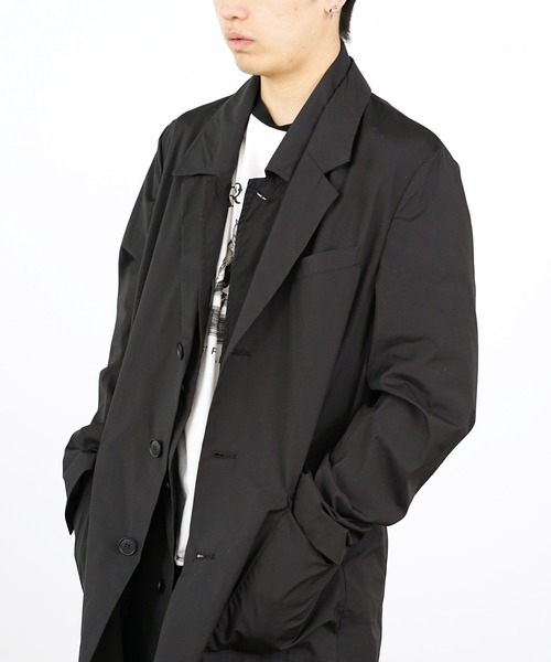 DIET BUTCHER(ダイエットブッチャー)の「DIET BUTCHER/ダイエットブッチャー Layered coat レイヤードコード(ダウンジャケット/コート・メンズ・ブラック・2/1/3)」の20枚目の写真