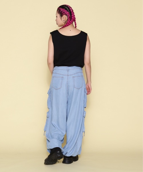 WHITELAND（ホワイトランド）の「【WEB&DEPOT限定】WHITELAND/ホワイトランド/OWL/LOGO TT（タンクトップ・レディース・ブラック/カーキ/ホワイト・F）」の6枚目の写真