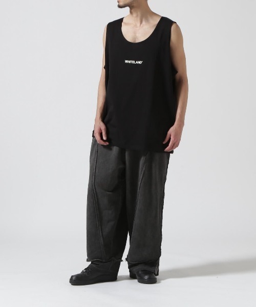 WHITELAND（ホワイトランド）の「【WEB&DEPOT限定】WHITELAND/ホワイトランド/OWL/LOGO TT（タンクトップ・レディース・ブラック/カーキ/ホワイト・F）」の9枚目の写真