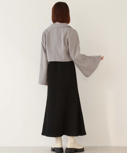 archives（アルシーヴ）の「2wayデニムマーメイドキャミワンピース（ワンピース・レディース・ネイビー/ブラック・MEDIUM）」の12枚目の写真