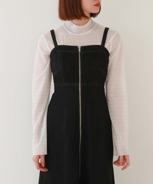 archives（アルシーヴ）の「2wayデニムマーメイドキャミワンピース（ワンピース・レディース・ネイビー/ブラック・MEDIUM）」の13枚目の写真