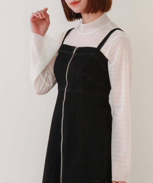 archives（アルシーヴ）の「2wayデニムマーメイドキャミワンピース（ワンピース・レディース・ネイビー/ブラック・MEDIUM）」の8枚目の写真