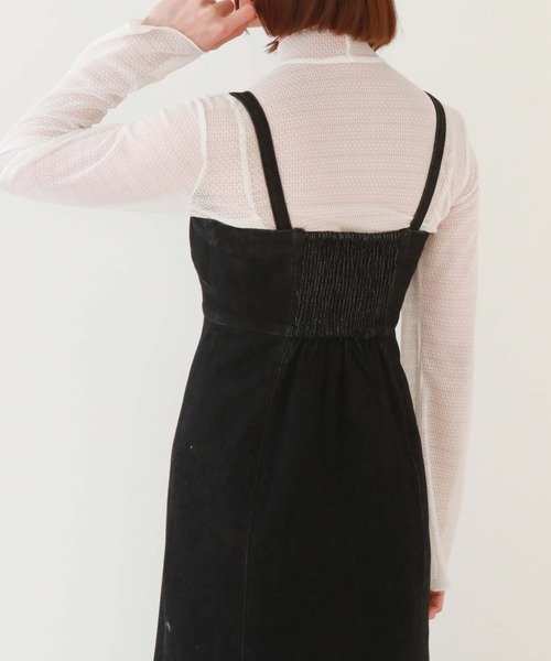 archives（アルシーヴ）の「2wayデニムマーメイドキャミワンピース（ワンピース・レディース・ネイビー/ブラック・MEDIUM）」の5枚目の写真