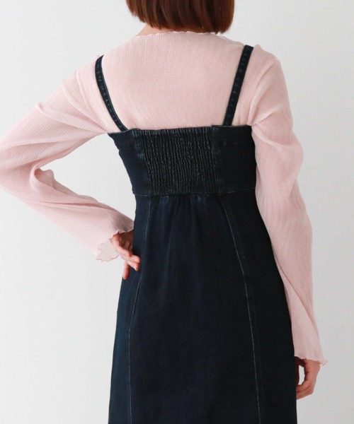 archives（アルシーヴ）の「2wayデニムマーメイドキャミワンピース（ワンピース・レディース・ネイビー/ブラック・MEDIUM）」の18枚目の写真