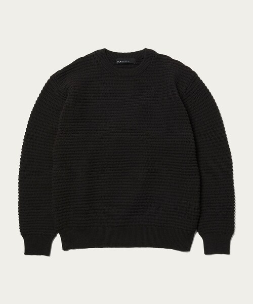 green label relaxing（グリーンレーベルリラクシング）の「テープメッシュ クルーネック ニット（ニット/セーター・メンズ・ライトブルー/ホワイト/ダークグレー・S/M/L/XL）」の2枚目の写真