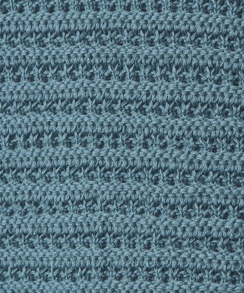 green label relaxing（グリーンレーベルリラクシング）の「テープメッシュ クルーネック ニット（ニット/セーター・メンズ・ライトブルー/ホワイト/ダークグレー・S/M/L/XL）」の6枚目の写真