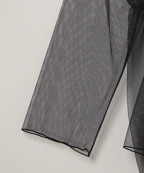 JEANASIS（ジーナシス）の「ギャザーラメチュールプルオーバー/106590（Tシャツ/カットソー・レディース・オフホワイト/ネイビー/ブラック・FREE）」の18枚目の写真