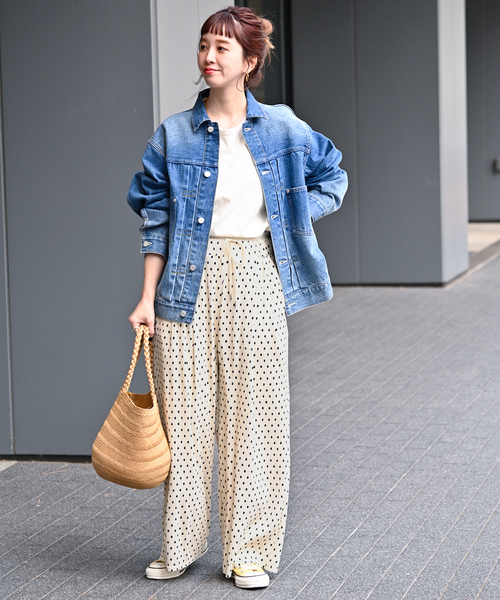 B.C STOCK(ベーセーストック)の「Wベルトプリーツイージーパンツ(その他パンツ・レディース・ブラック/アイボリー・FREE)」の15枚目の写真