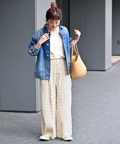 B.C STOCK(ベーセーストック)の「Wベルトプリーツイージーパンツ(その他パンツ・レディース・ブラック/アイボリー・FREE)」の16枚目の写真