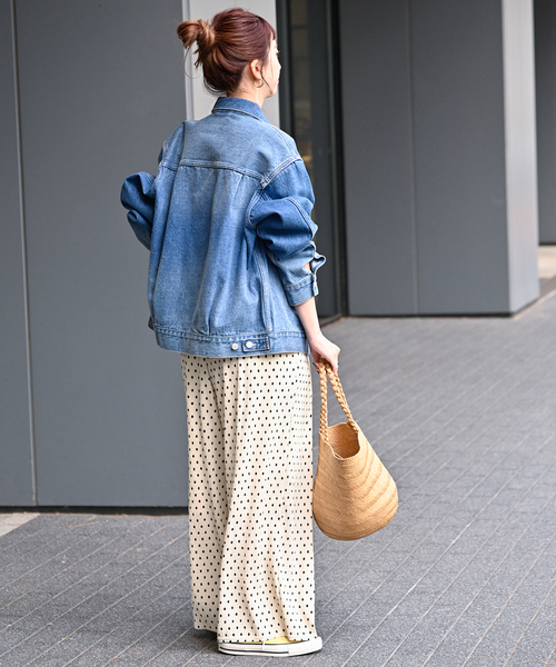 B.C STOCK(ベーセーストック)の「Wベルトプリーツイージーパンツ(その他パンツ・レディース・ブラック/アイボリー・FREE)」の19枚目の写真