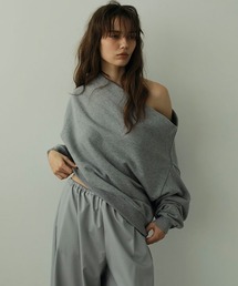 ETRE TOKYO - デザインネックスウェットプルオーバー - WHITE