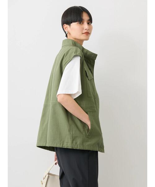 AMERICAN HOLIC（アメリカンホリック）の「ミリタリーアウトポケットベスト（ベスト・レディース・カーキ/アイボリー・FREE）」の17枚目の写真