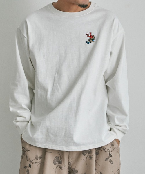 NO NEED(ノーニード)の「パイルドライバー ロンT(Tシャツ/カットソー・メンズ・ホワイト/ブラック・M/L)」の2枚目の写真