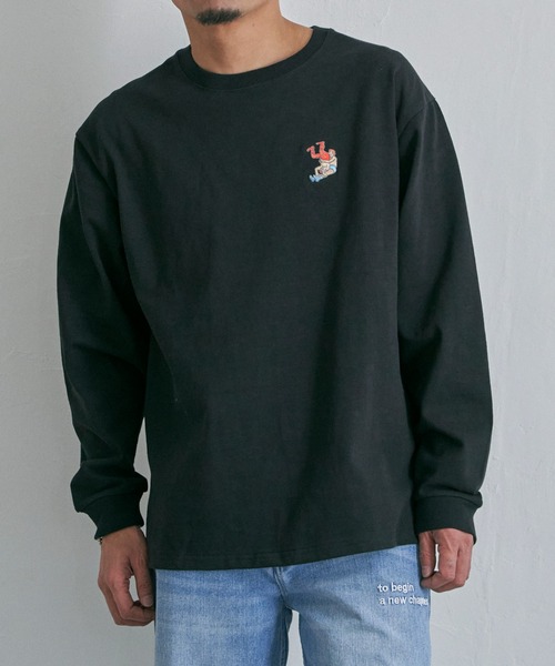 NO NEED(ノーニード)の「パイルドライバー ロンT(Tシャツ/カットソー・メンズ・ホワイト/ブラック・M/L)」の1枚目の写真