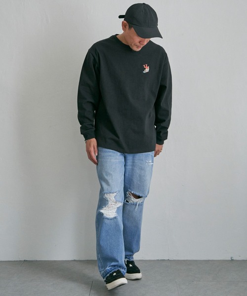 NO NEED(ノーニード)の「パイルドライバー ロンT(Tシャツ/カットソー・メンズ・ホワイト/ブラック・M/L)」の14枚目の写真