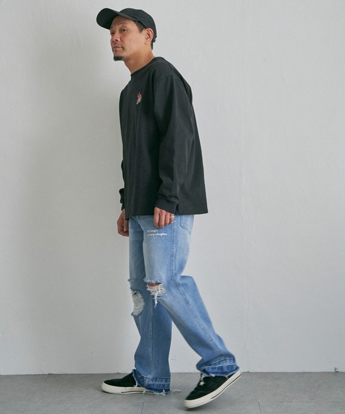 NO NEED(ノーニード)の「パイルドライバー ロンT(Tシャツ/カットソー・メンズ・ホワイト/ブラック・M/L)」の15枚目の写真