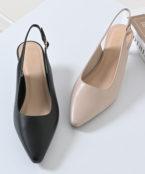 ハロッズ バックストラップパンプス ベージュ Harrods - ハロッズ ベージュバックストラップヒールの通販 by