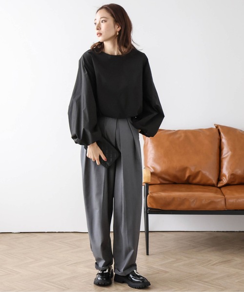 AMELY(エミリー)の「バルーン袖ブラウス(シャツ/ブラウス・レディース・ホワイト/ブラック・フリー)」の10枚目の写真