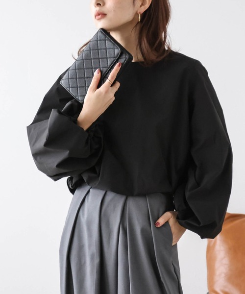 AMELY(エミリー)の「バルーン袖ブラウス(シャツ/ブラウス・レディース・ホワイト/ブラック・フリー)」の13枚目の写真