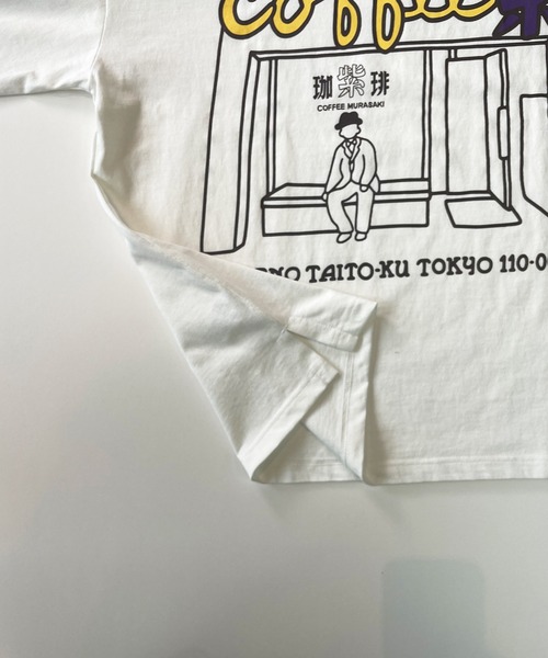 ムラサキスポーツ(ムラサキスポーツ)の「DEAR LAUREL/ディアローレル Tシャツ Graphic T-shirts "Coffee MURASAKI" D24S2109(Tシャツ/カットソー・メンズ・ホワイト/ブラック・M/L)」の6枚目の写真