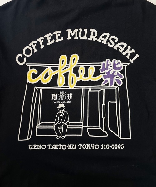 ムラサキスポーツ(ムラサキスポーツ)の「DEAR LAUREL/ディアローレル Tシャツ Graphic T-shirts "Coffee MURASAKI" D24S2109(Tシャツ/カットソー・メンズ・ホワイト/ブラック・M/L)」の9枚目の写真