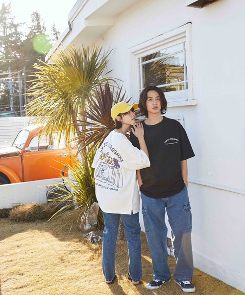 ムラサキスポーツ(ムラサキスポーツ)の「DEAR LAUREL/ディアローレル Tシャツ Graphic T-shirts "Coffee MURASAKI" D24S2109(Tシャツ/カットソー・メンズ・ホワイト/ブラック・M/L)」の14枚目の写真