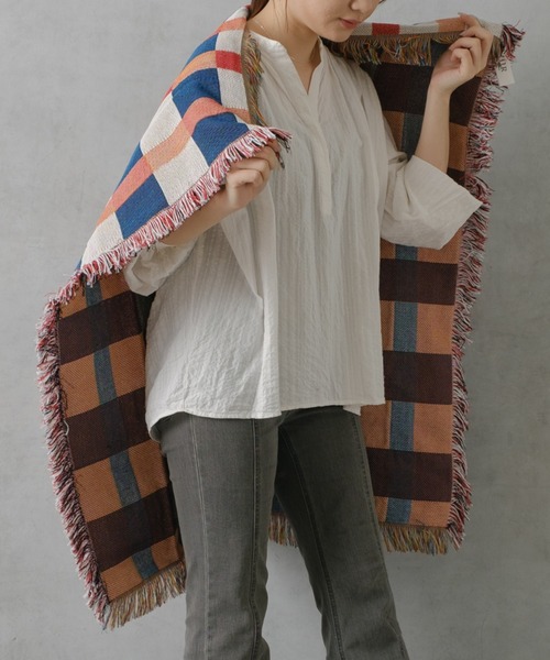 BIRTHDAY BAR(バースデイバー)の「【SAHIR サヒール】Throwket pulse スローケット(ブランケット・レディース・レッド・フリー)」の8枚目の写真