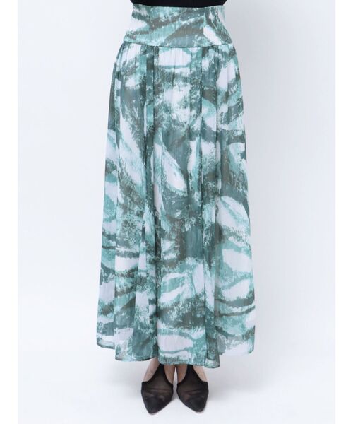 LAGUNAMOON（ラグナムーン）の「レイヤーペイントボリュームフレアスカート（スカート・レディース・グレー/ブルー・SMALL/MEDIUM）」の11枚目の写真