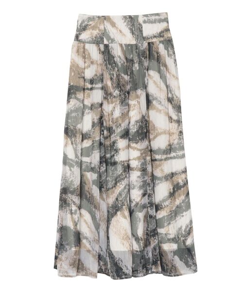 LAGUNAMOON（ラグナムーン）の「レイヤーペイントボリュームフレアスカート（スカート・レディース・グレー/ブルー・SMALL/MEDIUM）」の7枚目の写真