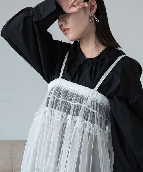 ワンピース 2WAY SHEER LAYERED CAMI DRESS 2WAY SHEER LAYERED CAMI DRESS