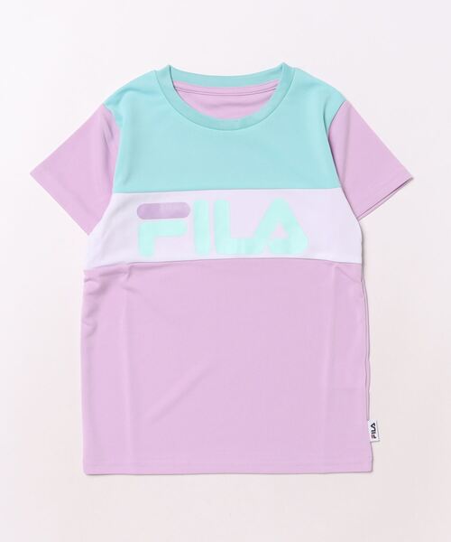 FILA（フィラ）の「【FILA/フィラ】キッズドライピケ半袖Tシャツ（Tシャツ/カットソー・キッズ・ラベンダー/ミント・130/140/150/160）」の2枚目の写真