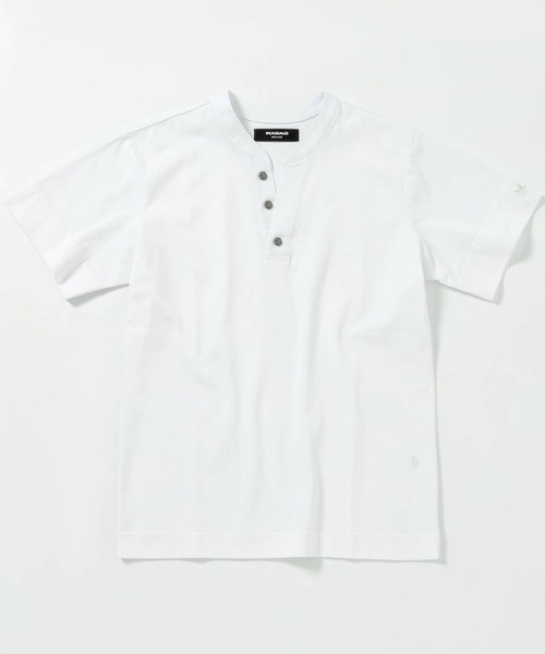 【1PIU1UGUALE3 RELAX】 ヘンリーネックロングTシャツ 1PIU1UGUALE3 RELAX tシャツ RELAX(ウノピゥウノウグァーレトレ