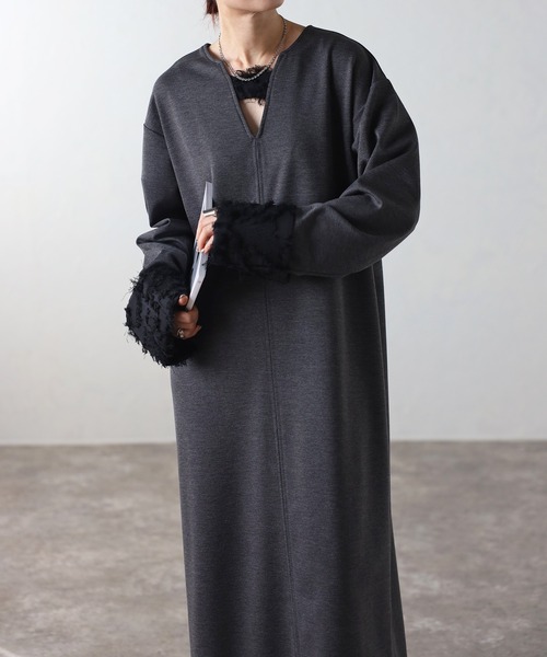 r.（アールドット）の「袖切替 2way ワンピース（ワンピース）」 - WEAR