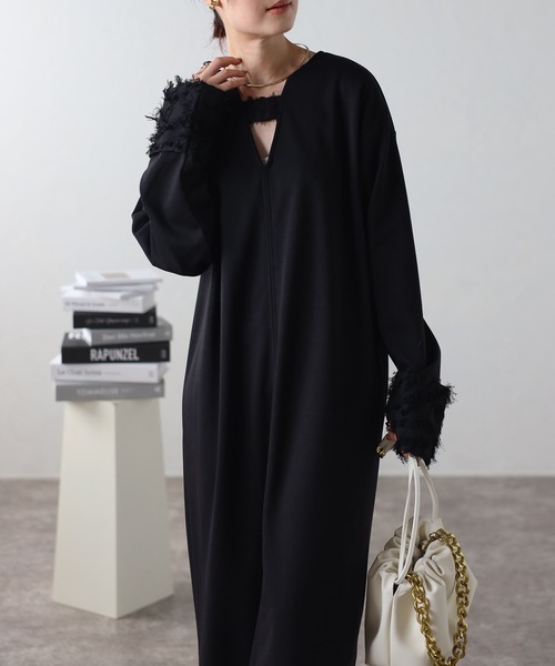 r.（アールドット）の「袖切替 2way ワンピース（ワンピース）」 - WEAR