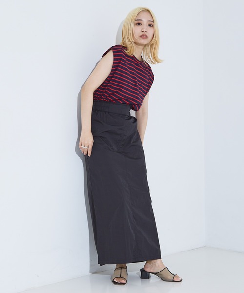 NOMINE(ノミネ)の「カットコンビ ワッシャー ワンピース(ワンピース・レディース・ブラック/レッド/ホワイト/グリーン・フリー)」の22枚目の写真