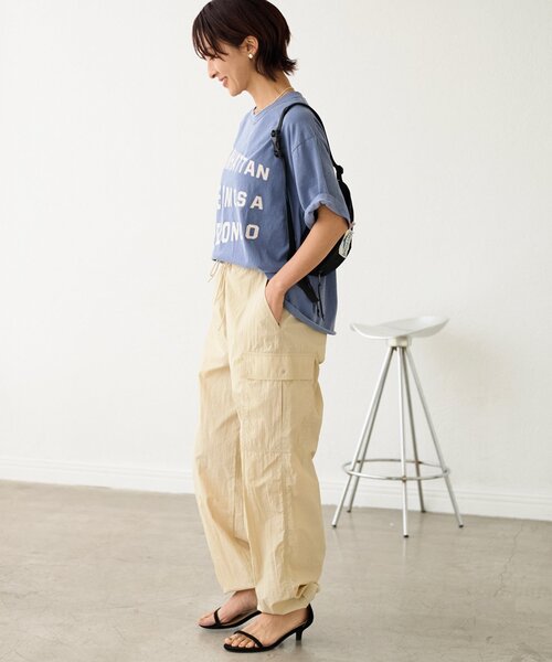 THE DAY ON THE BEACH(ザデイオンザビーチ)の「《追加》【THE DAY ON THE BEACH】CUT OFF T-SH TEE:Tシャツ(Tシャツ/カットソー・レディース・ブルー/ピンク/ホワイト/グレー/ブラック系その他・FREE)」の12枚目の写真