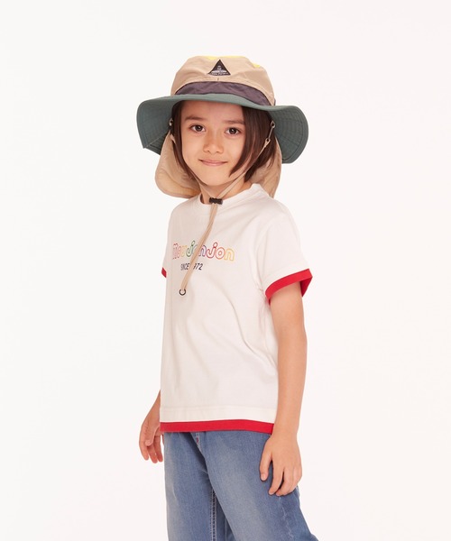 Moujonjon(ムージョンジョン)の「カラフルロゴプリント半袖Tシャツ(Tシャツ/カットソー・キッズ・ホワイト/ネイビー・80/90/100/110/120/130/140)」の11枚目の写真