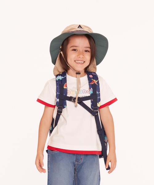 Moujonjon(ムージョンジョン)の「カラフルロゴプリント半袖Tシャツ(Tシャツ/カットソー・キッズ・ホワイト/ネイビー・80/90/100/110/120/130/140)」の10枚目の写真