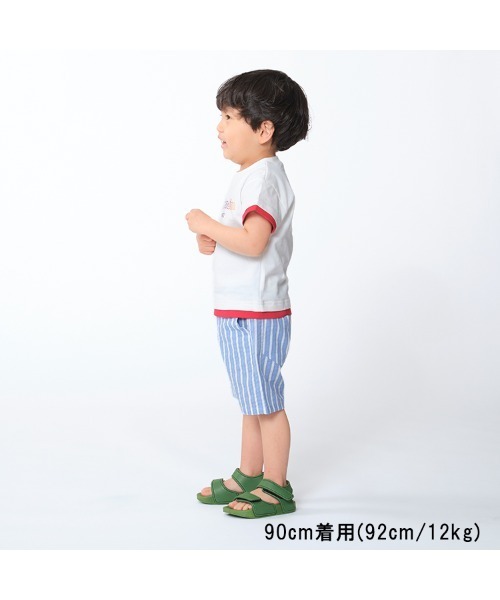 Moujonjon(ムージョンジョン)の「カラフルロゴプリント半袖Tシャツ(Tシャツ/カットソー・キッズ・ホワイト/ネイビー・80/90/100/110/120/130/140)」の14枚目の写真