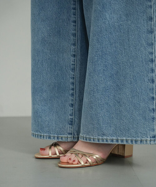 SLOBE IENA（スローブイエナ）の「SLOBE ナローヒールサンダル（サンダル・レディース・ゴールド/ブラウン・23cm/23.5cm/24cm/24.5cm）」の12枚目の写真