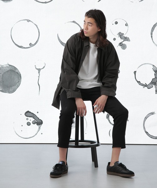 Apo(s)ture(アポスチャー)の「PETE-004/デニムアンクルスキニーパンツ(デニムパンツ・メンズ・ブラック/ネイビー・XS/S/M/L/XL)」の1枚目の写真