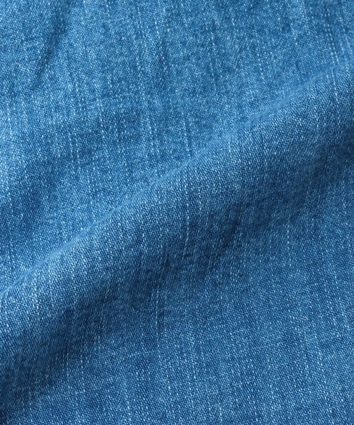 YANUK（ヤヌーク）の「YANUK / open collar denim shirt(オープンカラーデニムシャツ)（シャツ/ブラウス・レディース・ブルー・38）」の14枚目の写真