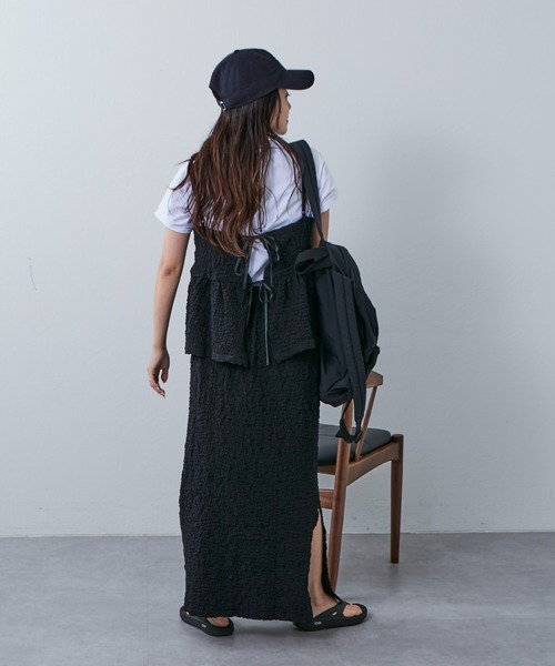 Franklin Climbing(フランクリンクライミング)の「【Retreat】ぽこぽこビスチェ(ベスト・レディース・イエロー/ライトグレー/ブラック・ONE SIZE)」の7枚目の写真