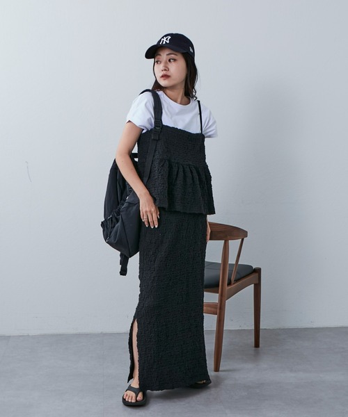 Franklin Climbing(フランクリンクライミング)の「【Retreat】ぽこぽこビスチェ(ベスト・レディース・イエロー/ライトグレー/ブラック・ONE SIZE)」の8枚目の写真