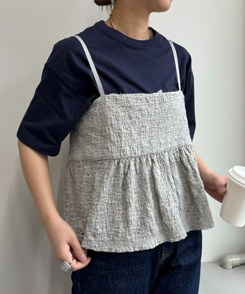 Franklin Climbing(フランクリンクライミング)の「【Retreat】ぽこぽこビスチェ(ベスト・レディース・イエロー/ライトグレー/ブラック・ONE SIZE)」の11枚目の写真