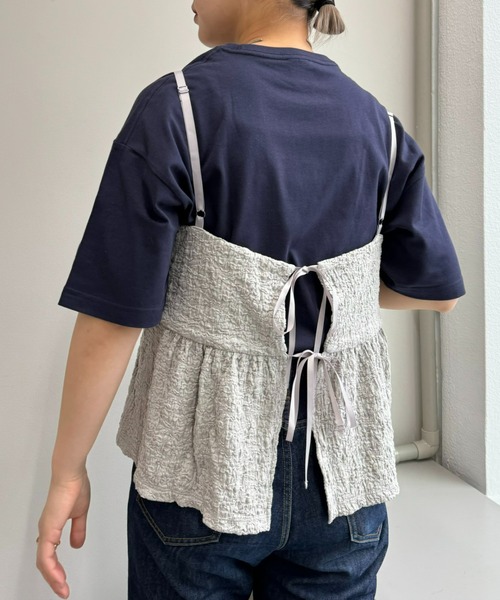 Franklin Climbing(フランクリンクライミング)の「【Retreat】ぽこぽこビスチェ(ベスト・レディース・イエロー/ライトグレー/ブラック・ONE SIZE)」の12枚目の写真