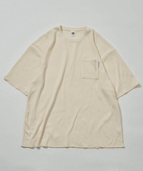 FRUIT OF THE LOOM(フルーツオブザルーム)の「FRUIT OF THE LOOM/フルーツオブザルーム 別注 レオパード ROOM WEAR/メッシュバッグSET/ルームウェア/イエロー(ルームウェア/パジャマ・メンズ・レオパード/オフホワイト・MEDIUM/X-LARGE/LARGE)」の3枚目の写真