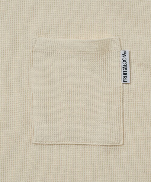 FRUIT OF THE LOOM(フルーツオブザルーム)の「FRUIT OF THE LOOM/フルーツオブザルーム 別注 レオパード ROOM WEAR/メッシュバッグSET/ルームウェア/イエロー(ルームウェア/パジャマ・メンズ・レオパード/オフホワイト・MEDIUM/X-LARGE/LARGE)」の5枚目の写真