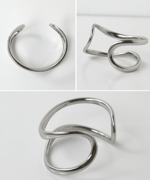 select MOCA（セレクトモカ）の「ダブルラインバングル（バングル/リストバンド・レディース・ゴールド/シルバー・FREE）」の5枚目の写真