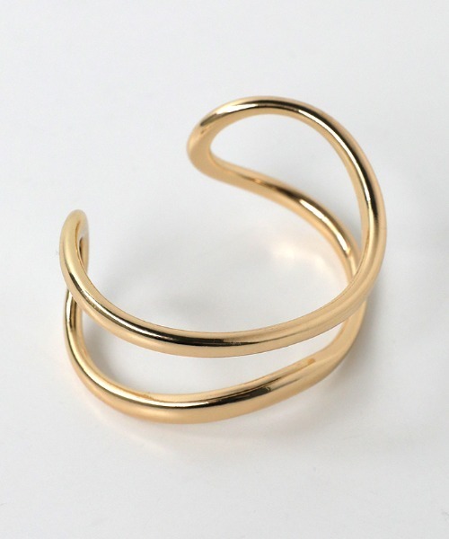 select MOCA（セレクトモカ）の「ダブルラインバングル（バングル/リストバンド・レディース・ゴールド/シルバー・FREE）」の4枚目の写真